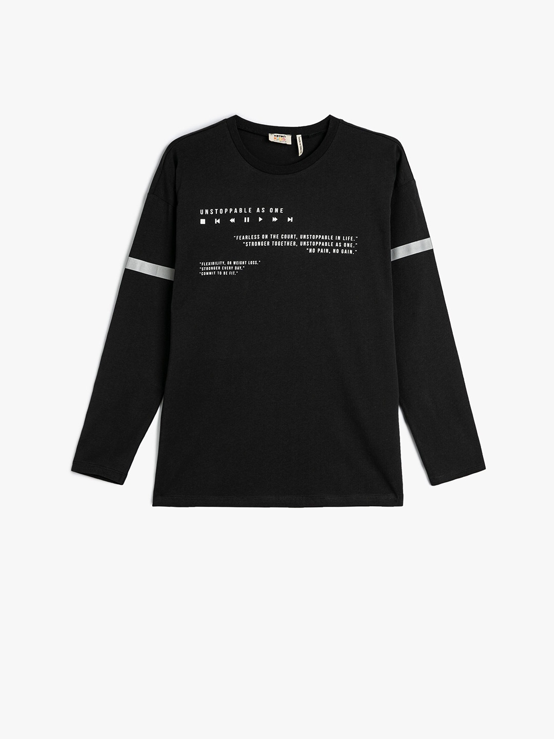 

Koton Boys Typography Cotton T-shirt, Grey