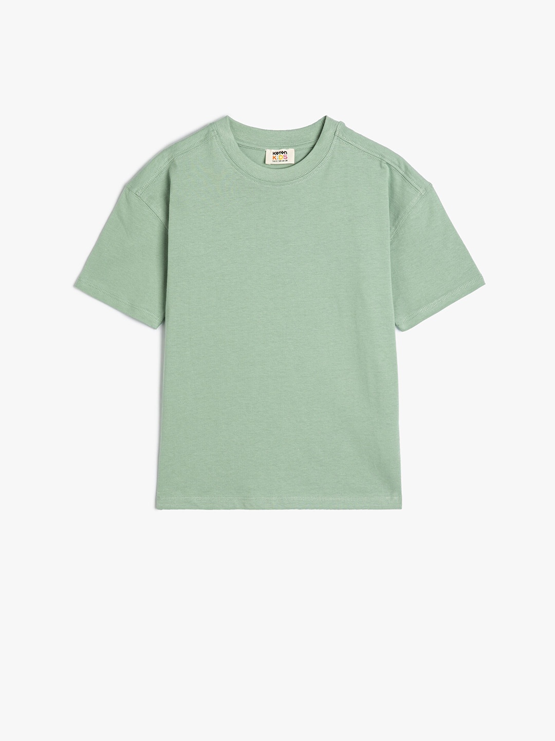 

Koton Boys Round Neck Cotton T-shirt, Green