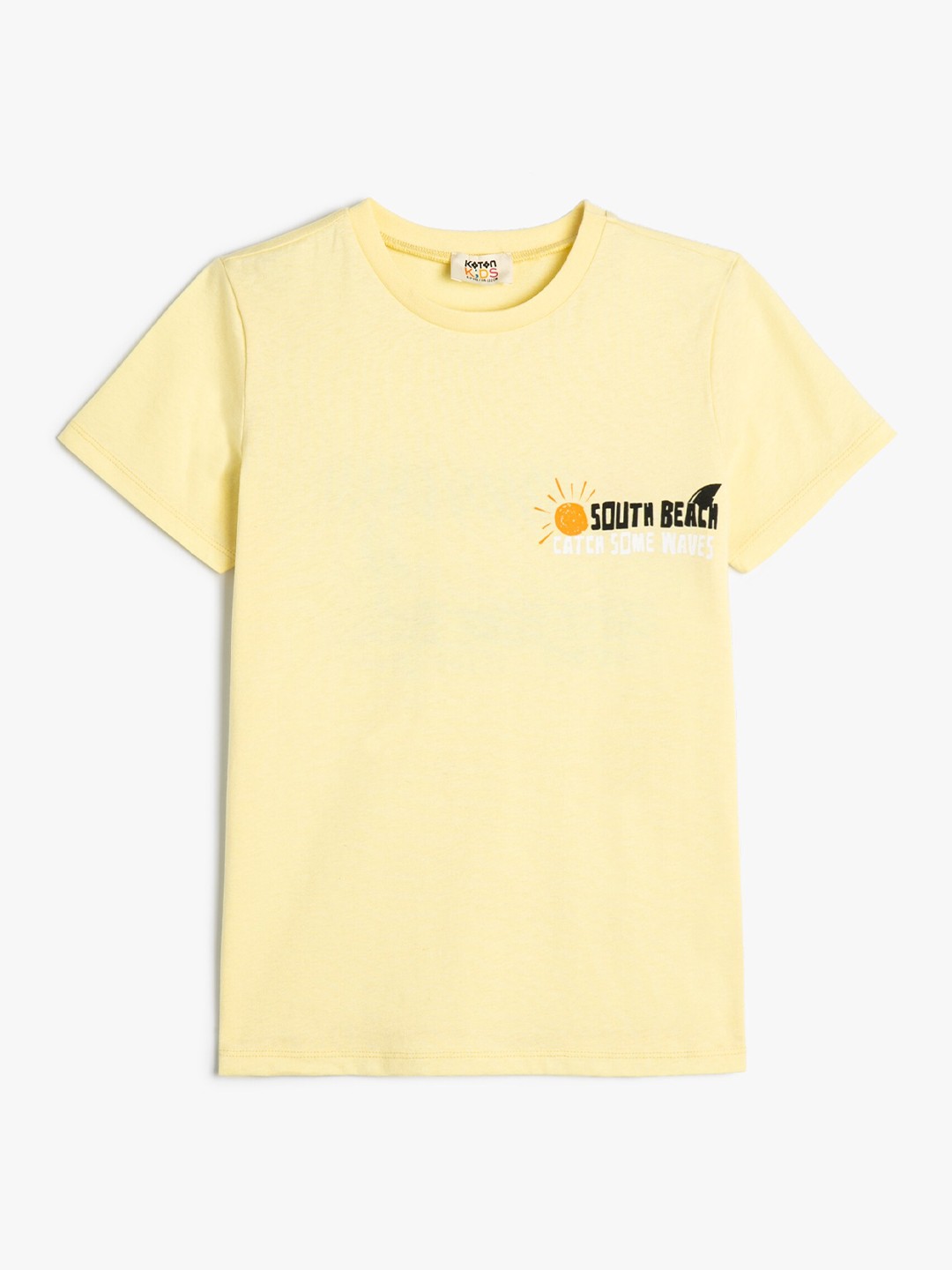 

Koton Boys Pure Cotton T-shirt, Yellow