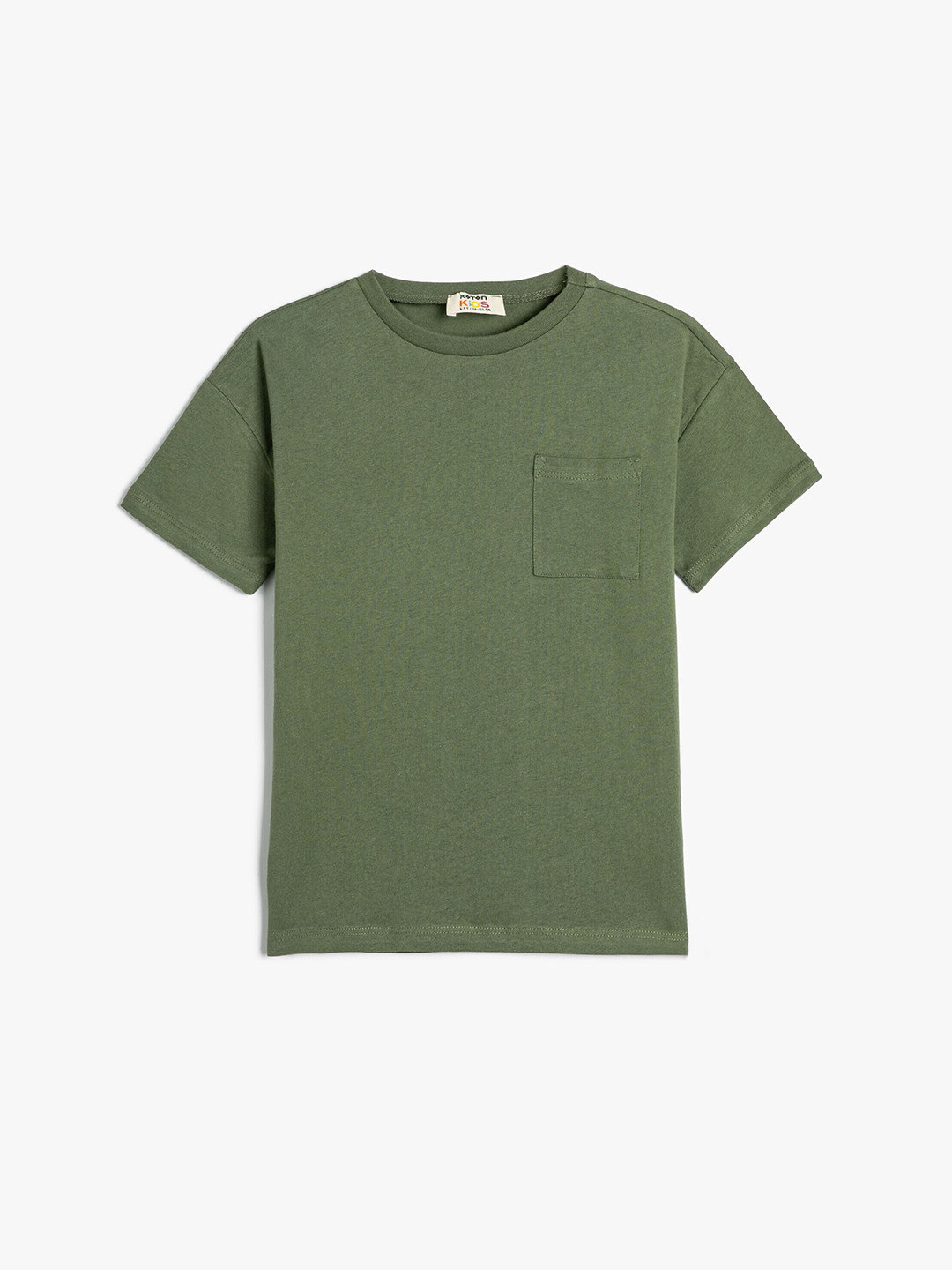

Koton Boys Cotton Round Neck Knitted T-shirt, Green