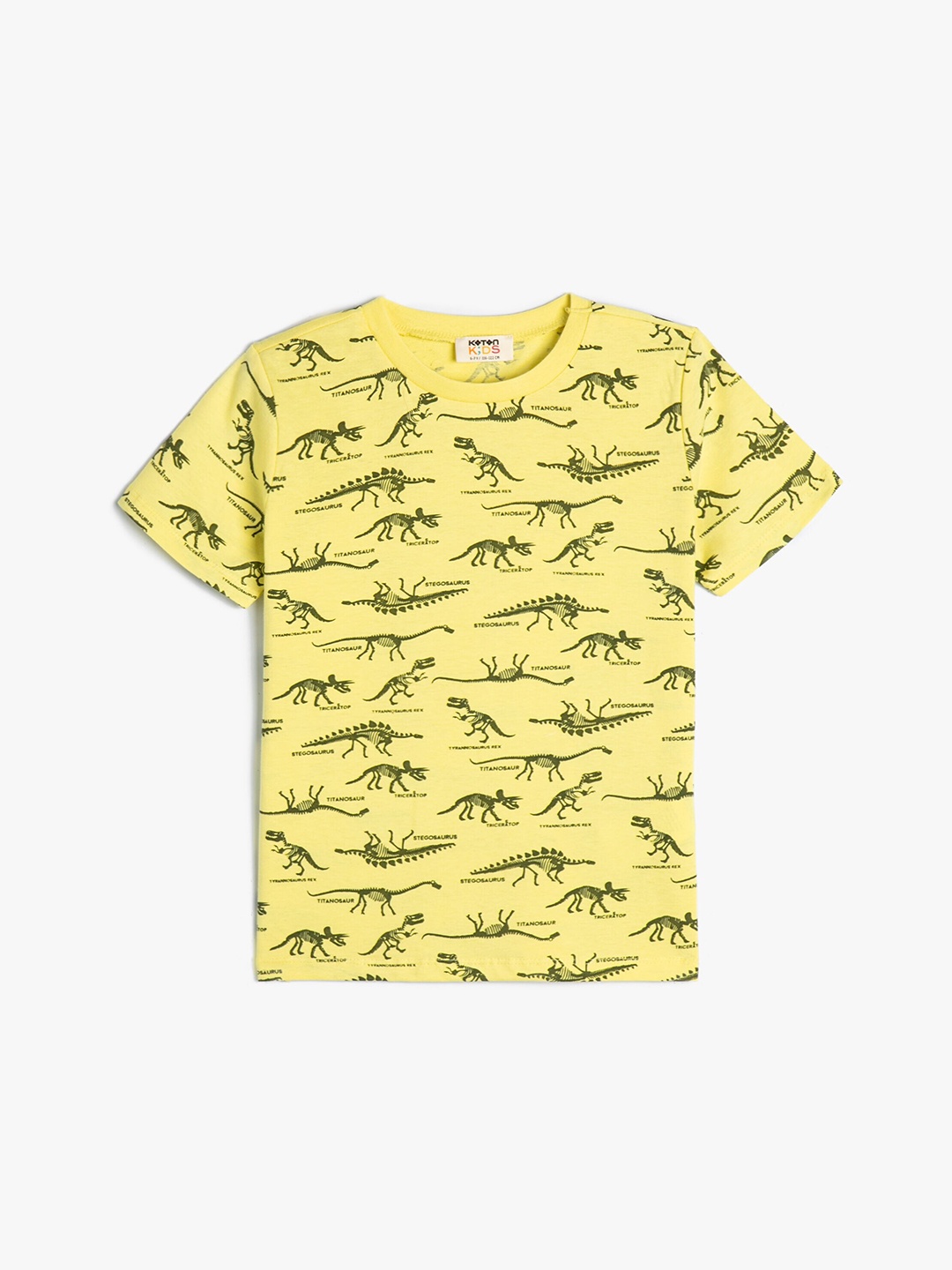 

Koton Boys Conversational Printed Pure Cotton T-shirt, Yellow