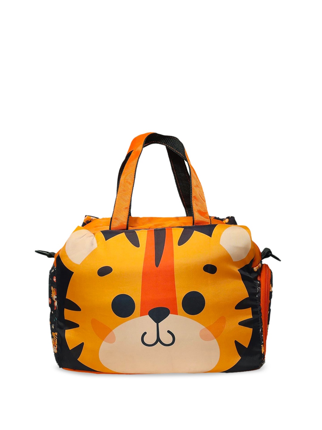 

ECHOBOOMERS Printed Small Casual Duffel Bag, Orange
