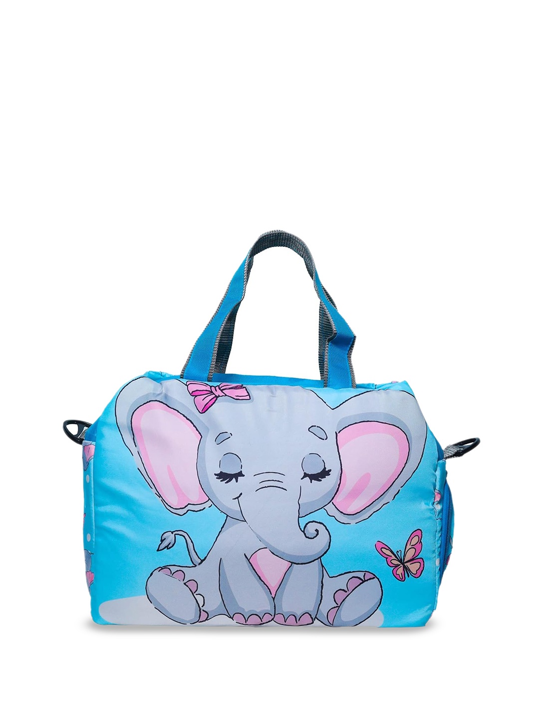 

ECHOBOOMERS Printed Small Casual Duffel Bag, Blue
