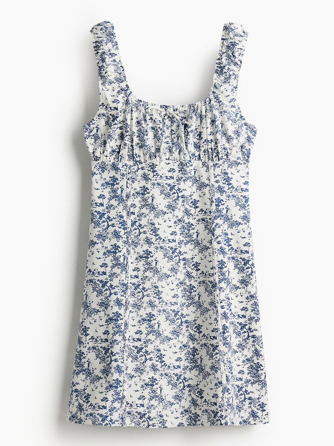 

H&M Women Corset-Style Jersey Mini Dress, White