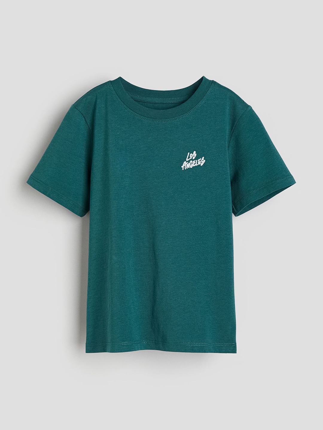 

H&M Boys Pure Cotton Printed T-Shirt, Green
