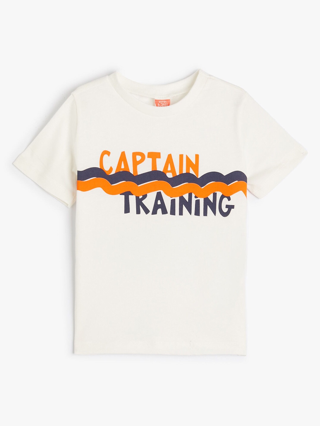 

Koton Boys Typography Printed Cotton T-shirt, White