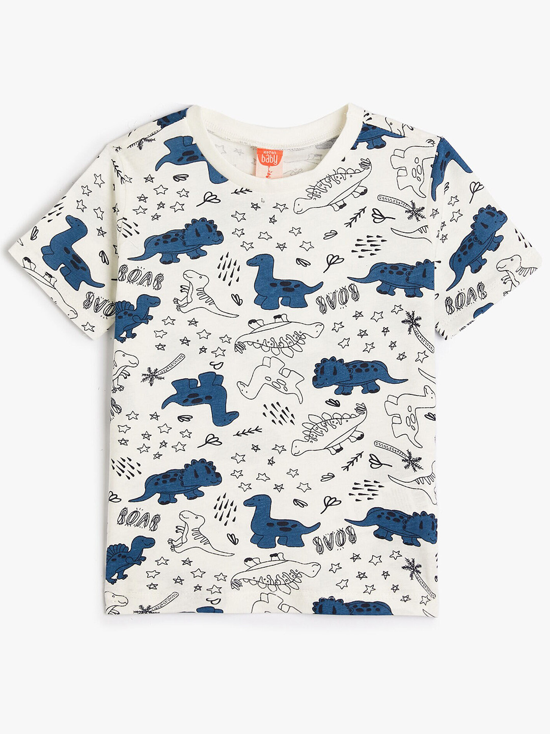 

Koton Boys Printed Cotton T-shirt, Blue