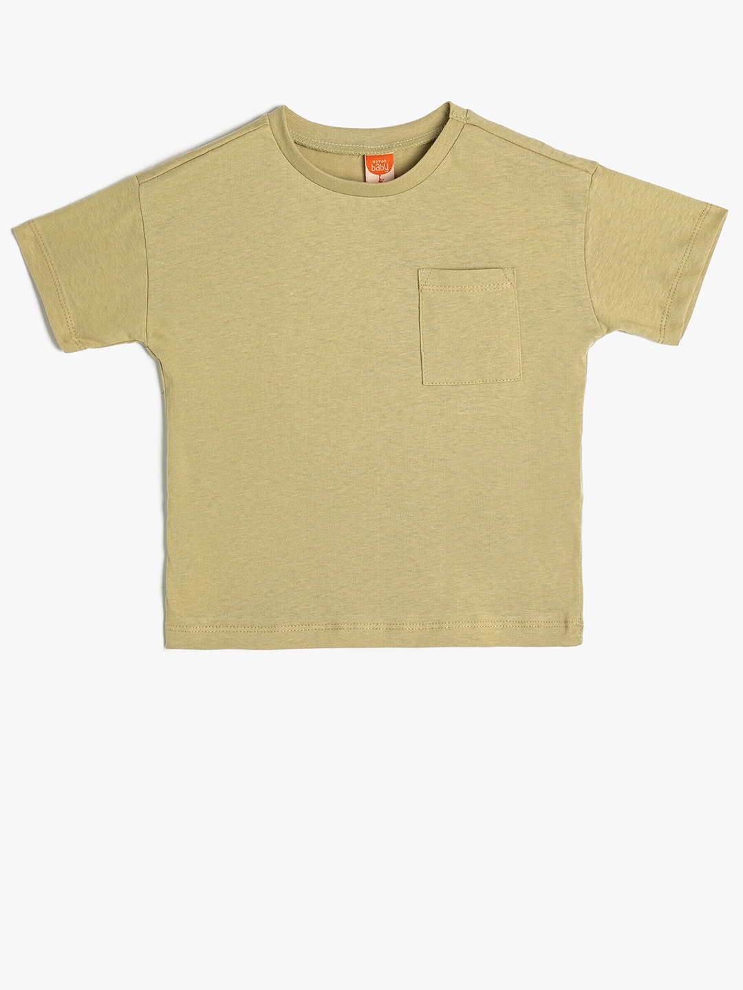 

Koton Boys Pockets Pure Cotton T-shirt, Green