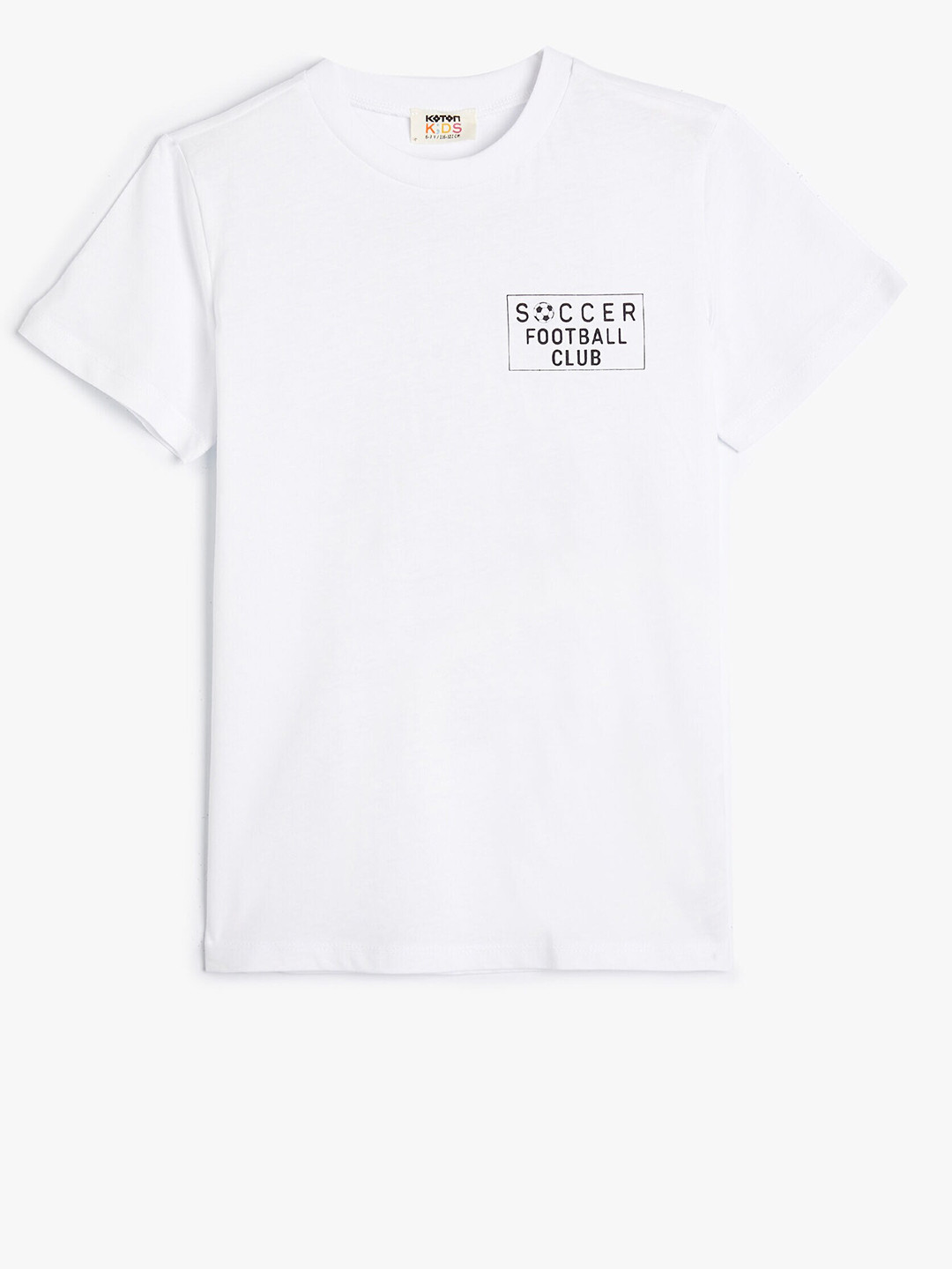 

Koton Boys Round Neck Cotton T-shirt, White