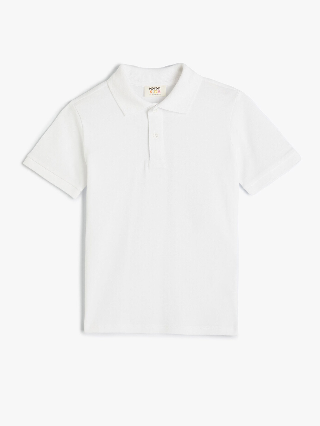 

Koton Boys Polo Collar Cotton T-shirt, White