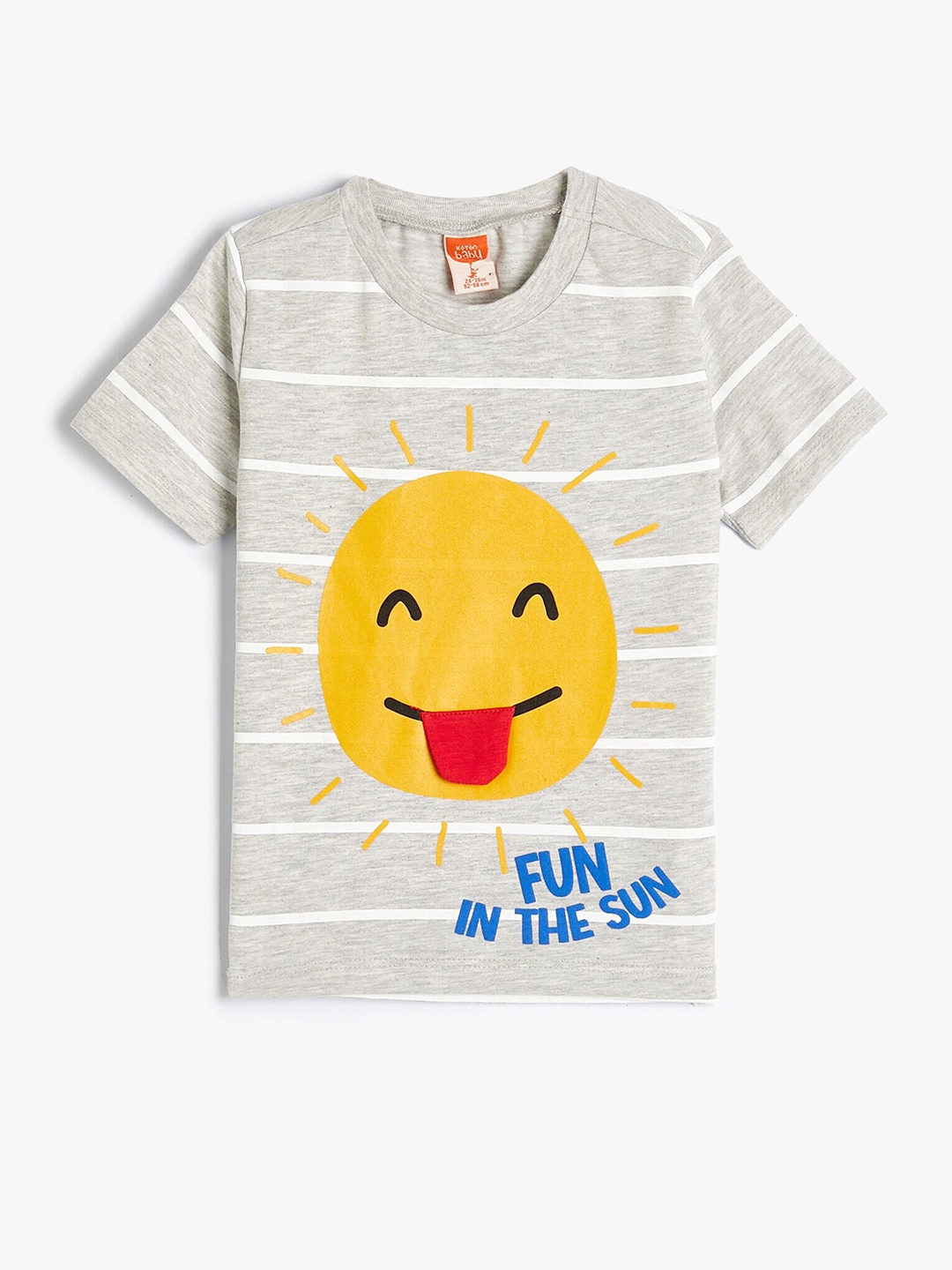 

Koton Boys Graphic Printed T-shirt, Beige
