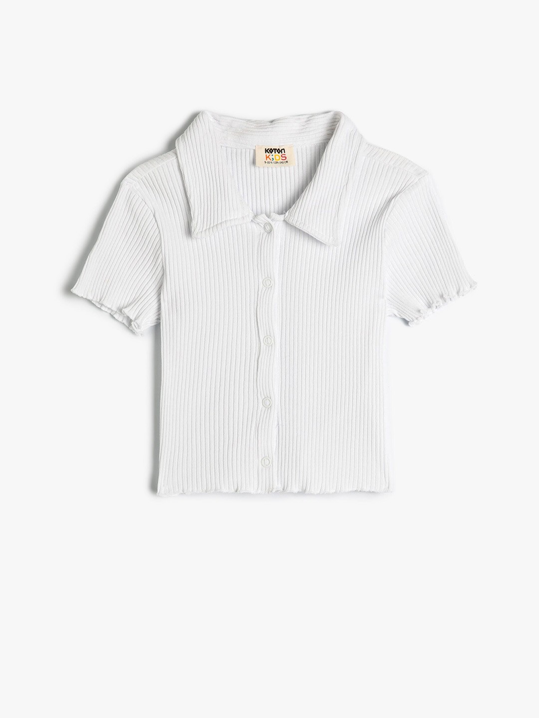 

Koton Girls Polo Collar T-shirt, White