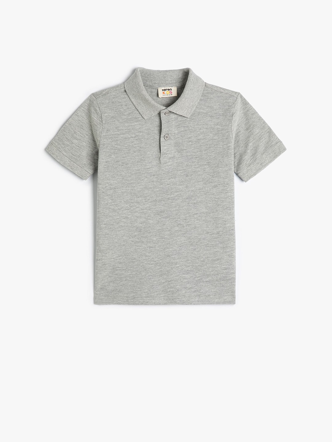 

Koton Boys Polo Collar Pure Cotton T-shirt, Grey