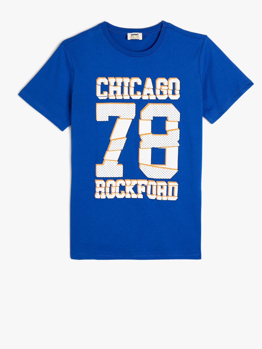 

Koton Boys Typography Printed Pure Cotton T-Shirt, Blue