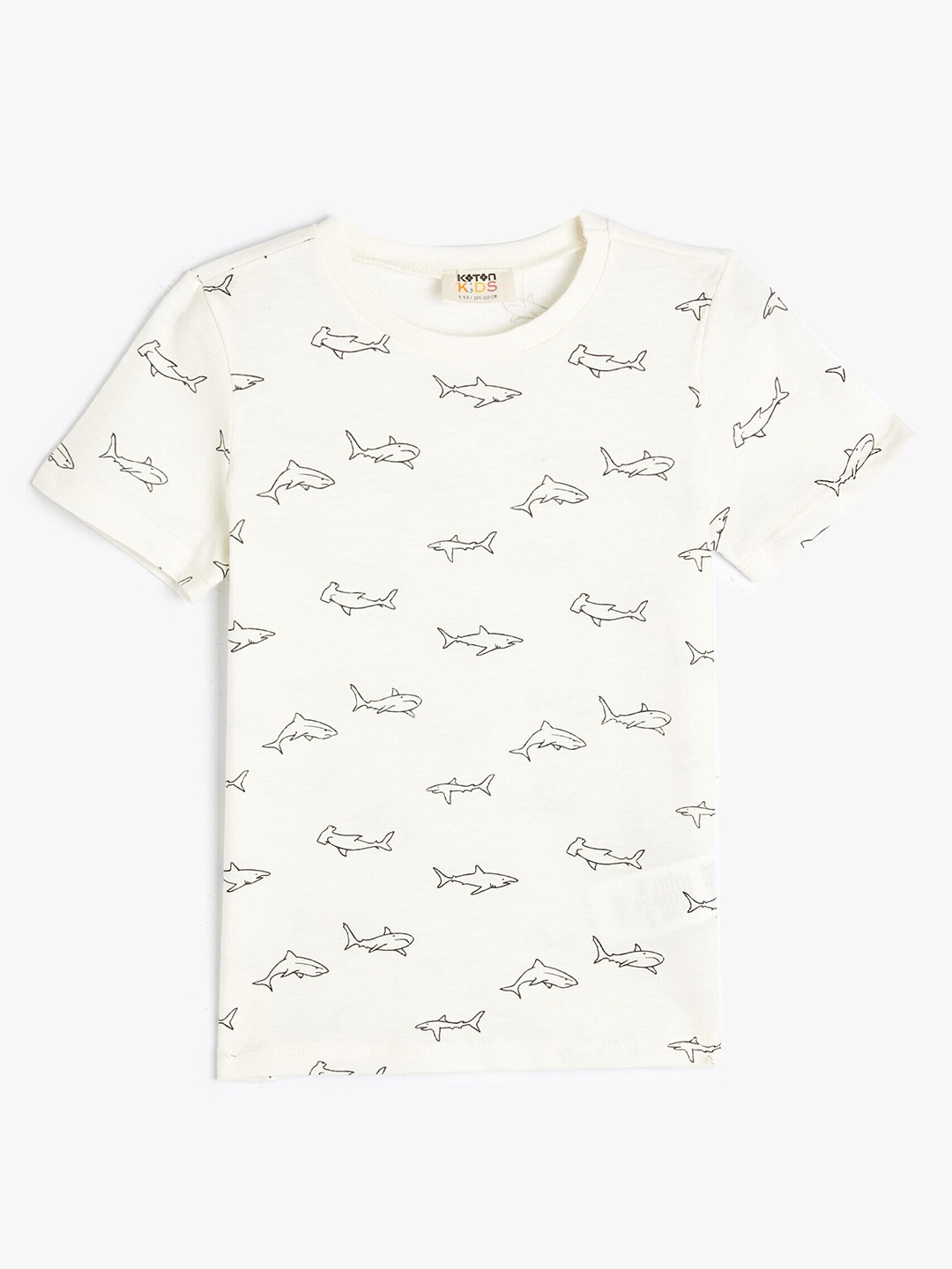 

Koton Boys Conversational Printed Pure Cotton T-shirt, White