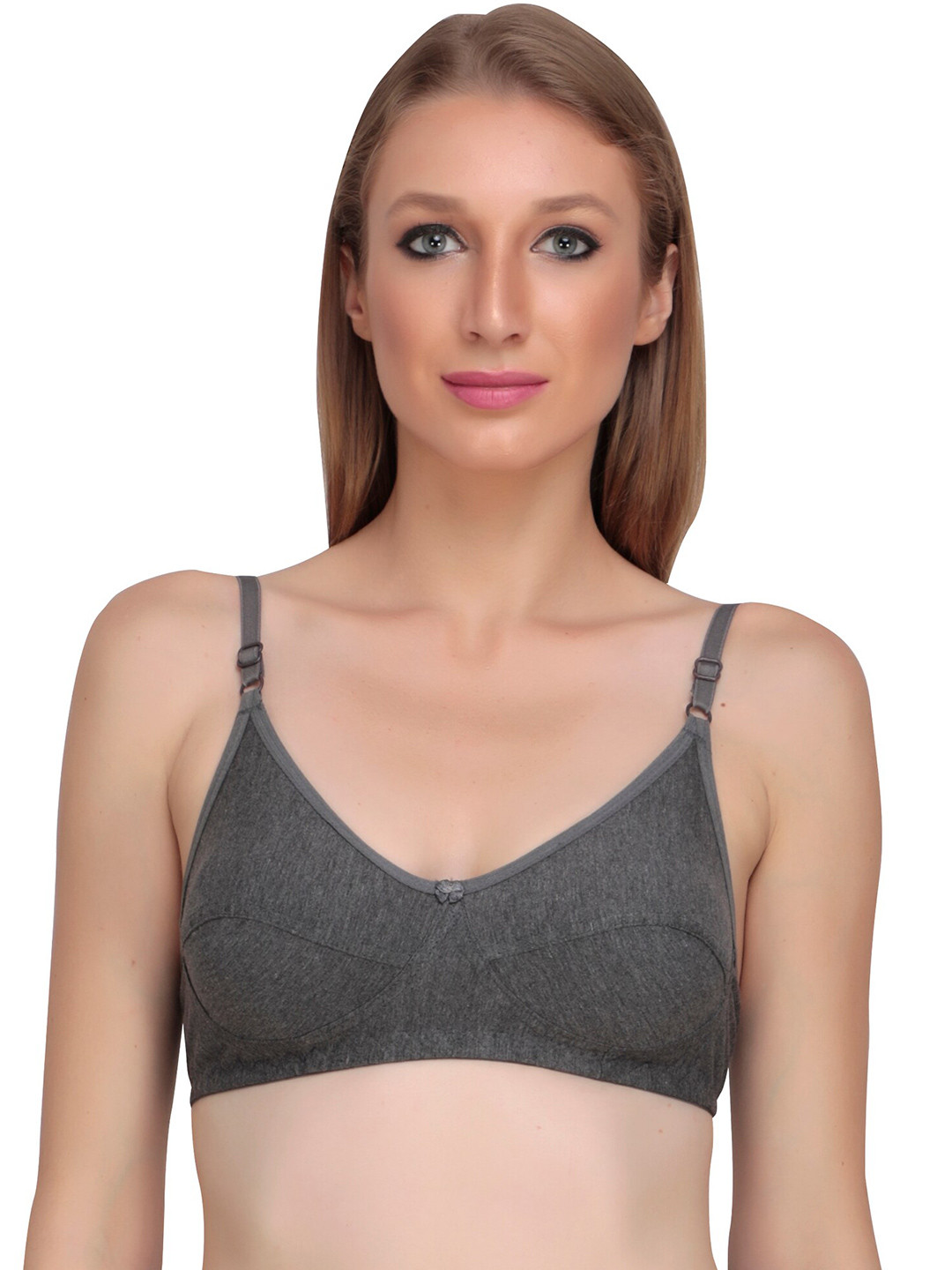 

Liigne Full Coverage Non Padded Everyday Bra With All Day Comfort, Grey