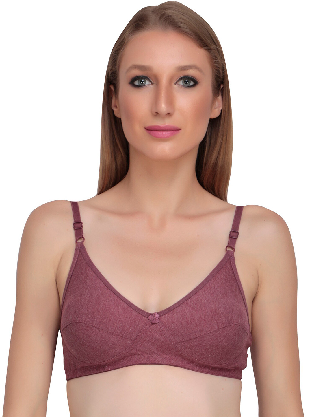 

Liigne Full Coverage Non Padded Cut And Sew T-shirt Bra With All Day Comfort, Brown