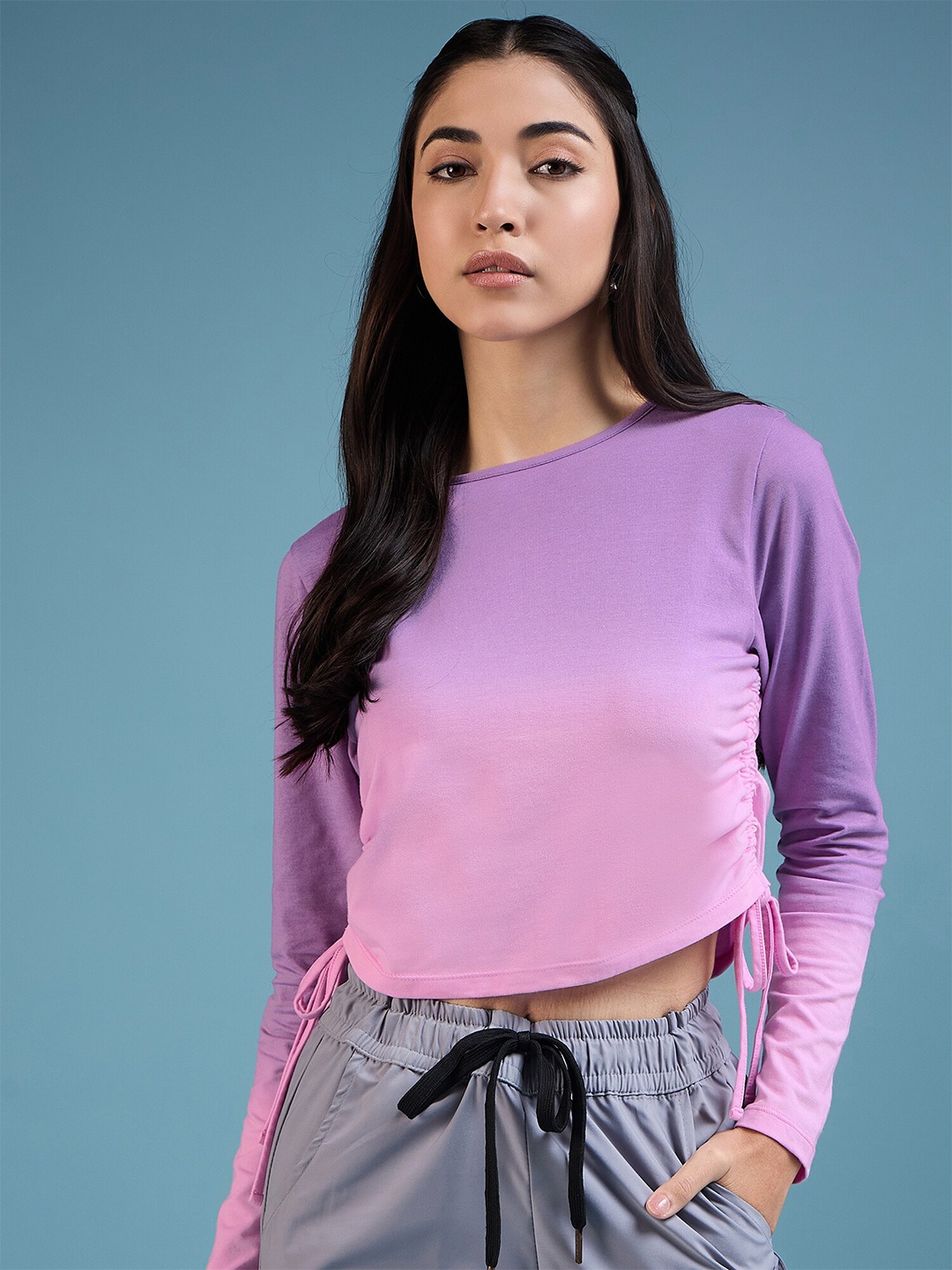 

DressBerry Long Sleeves Tank Top, Purple