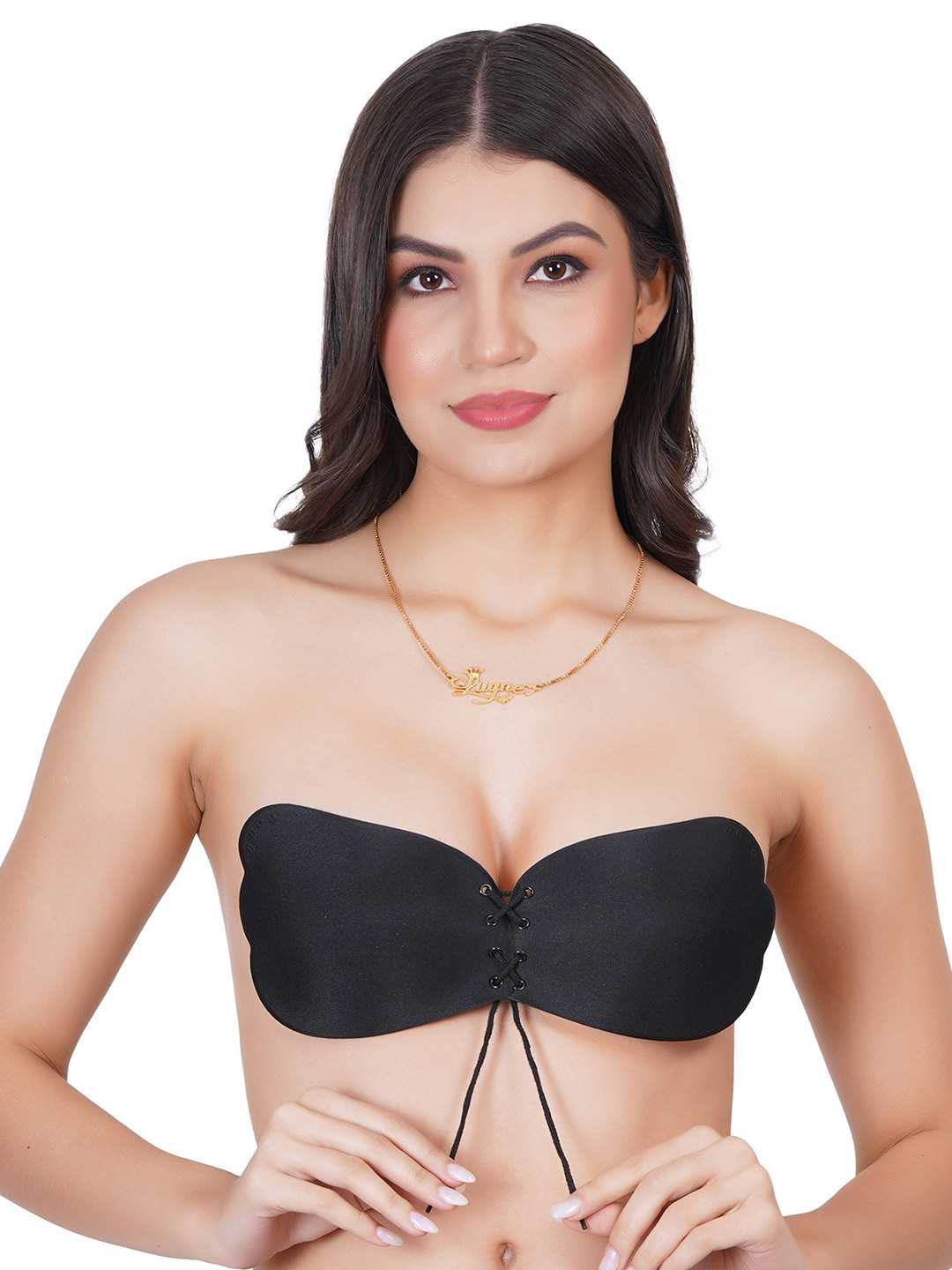 

Liigne Strapless Stick-On Bra, Black