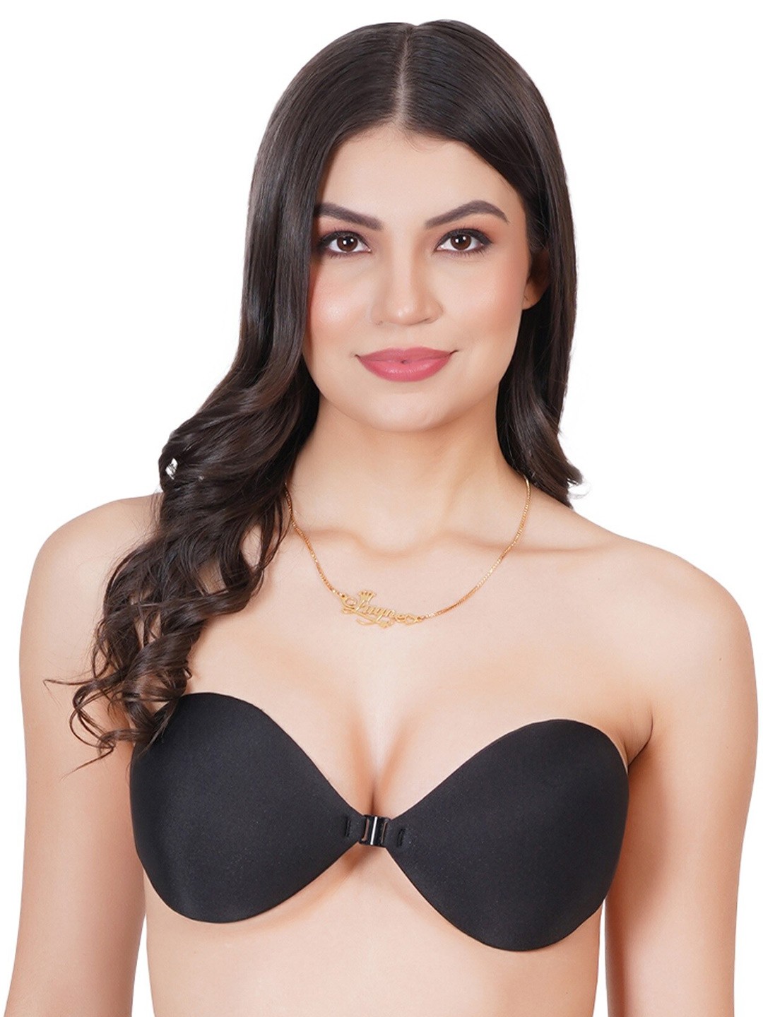 

Liigne Medium Coverage Wire Free Stick On Bra, Black
