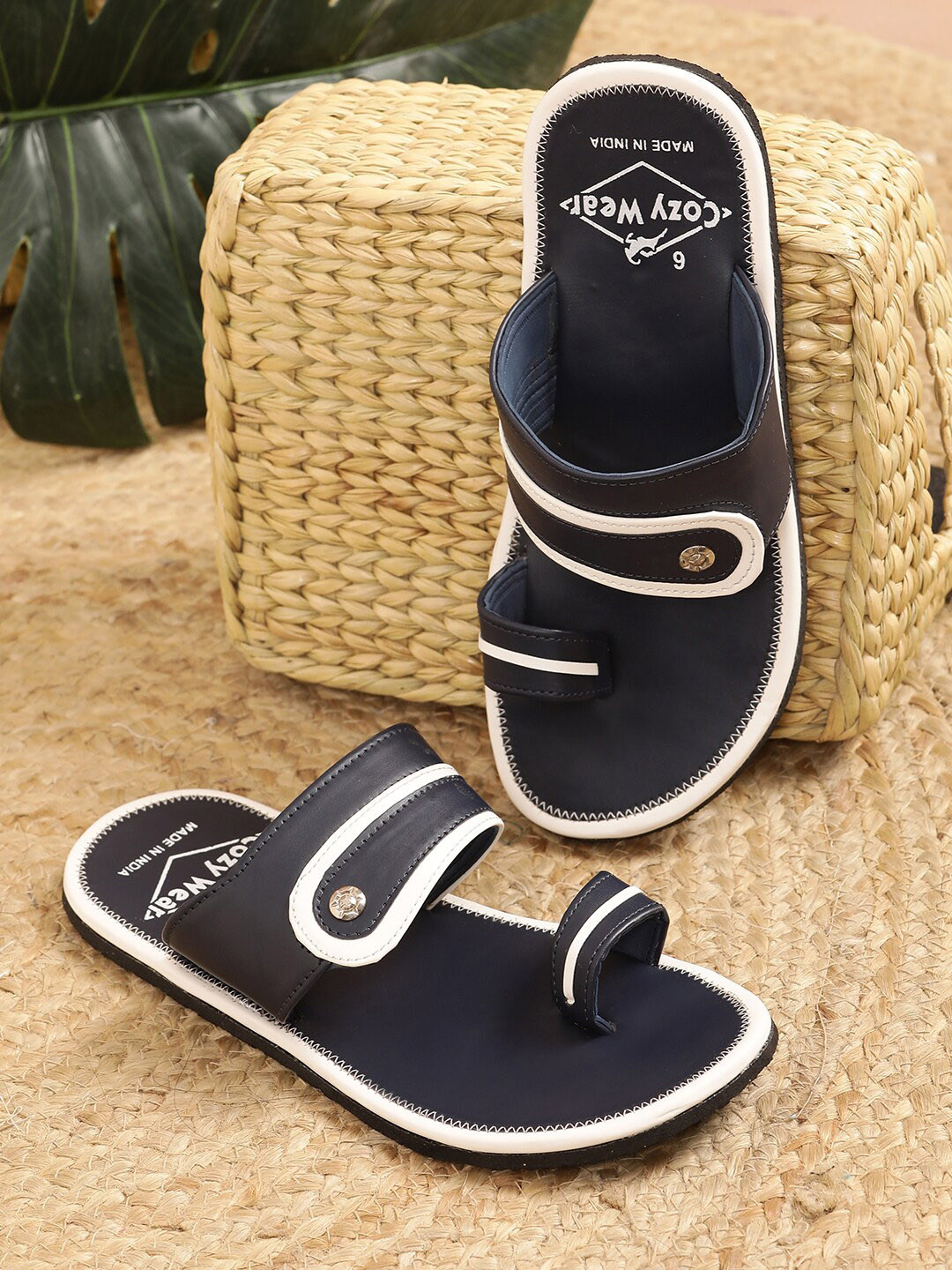 

Cozy Wear Men Comfort Sandals, Navy blue