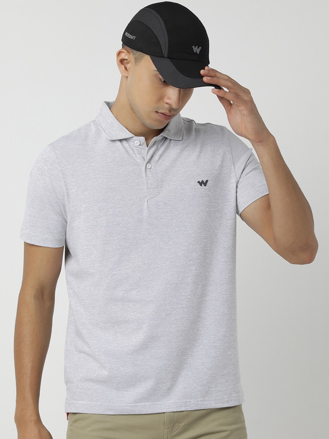 

Wildcraft Polo Collar Short Sleeves Anti Odour Regular Fit T-shirt, White