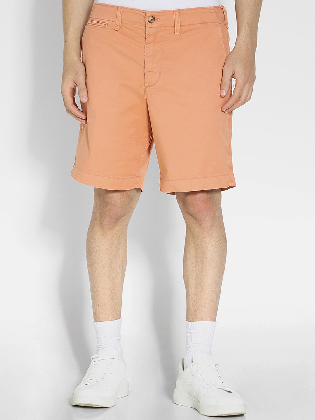 

AMERICAN EAGLE OUTFITTERS Men Mid-Rise Regular Shorts, Orange