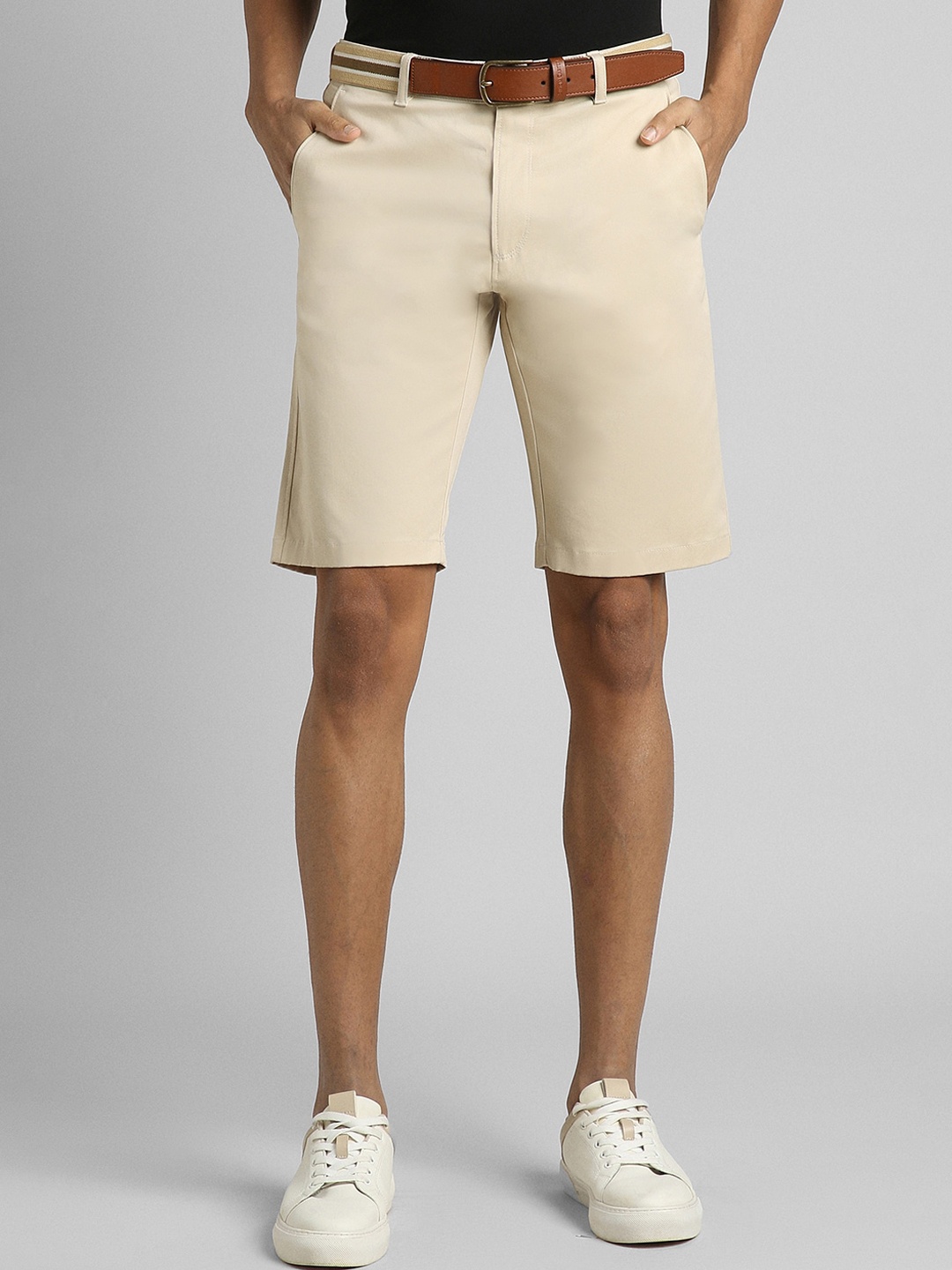 

SIMON CARTER LONDON Men Slim Fit Shorts, Beige