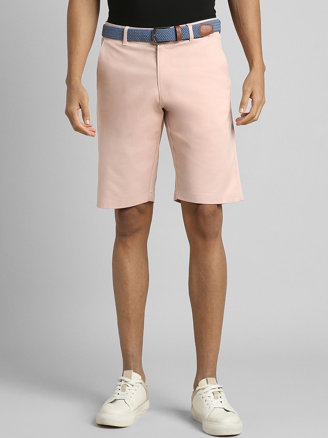 

SIMON CARTER LONDON Men Slim Fit Cotton Chino Shorts, Pink