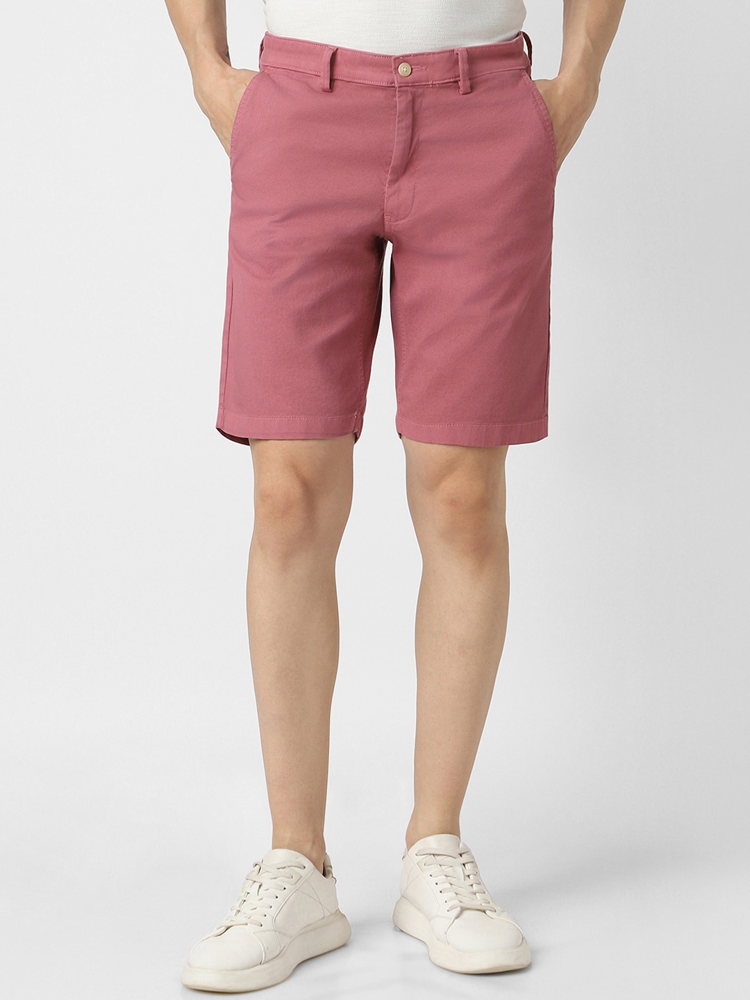 Van Heusen Sport Men Mid-Rise Shorts, Pink