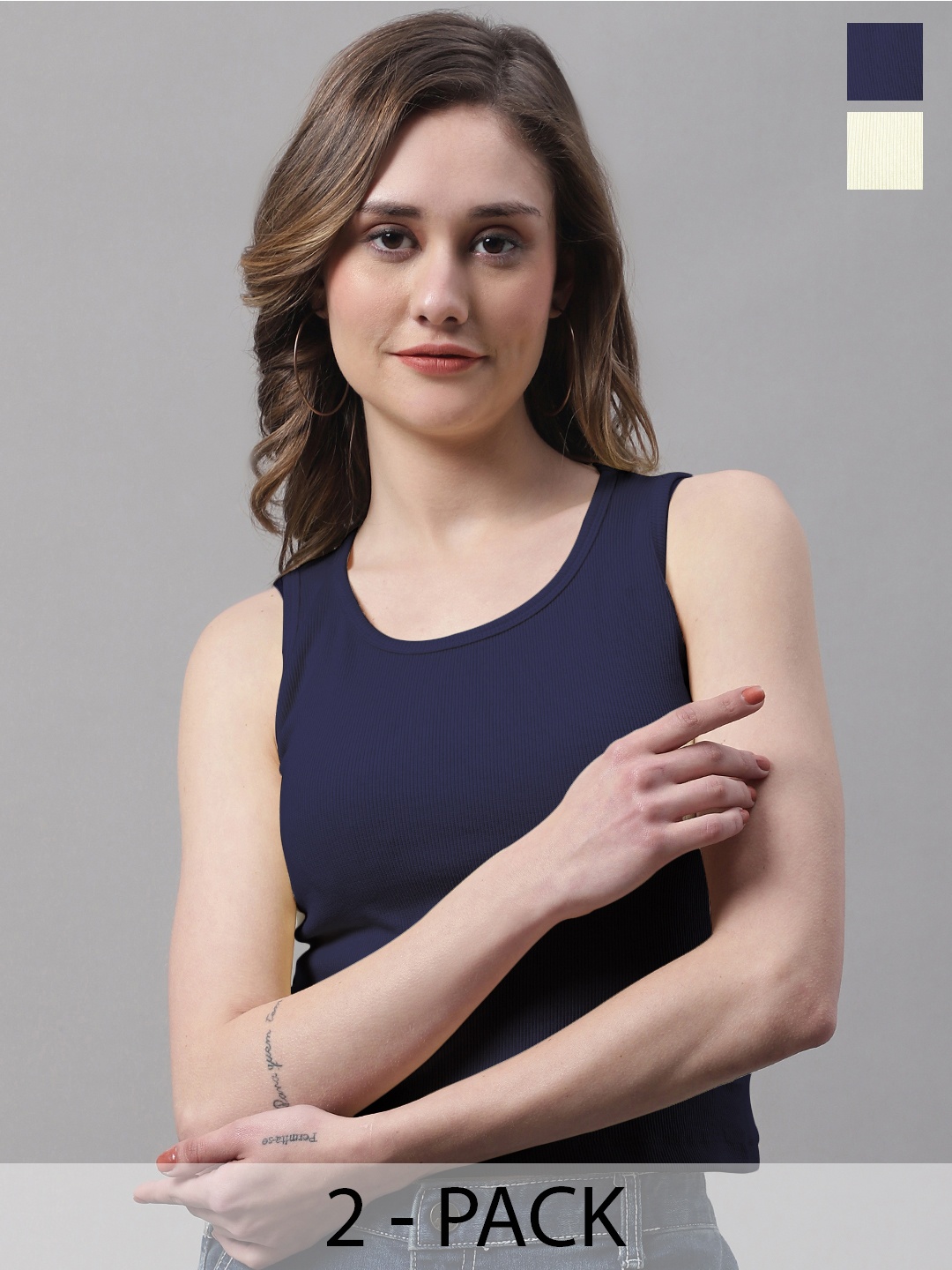 

FBAR Cotton Tank Top, Yellow