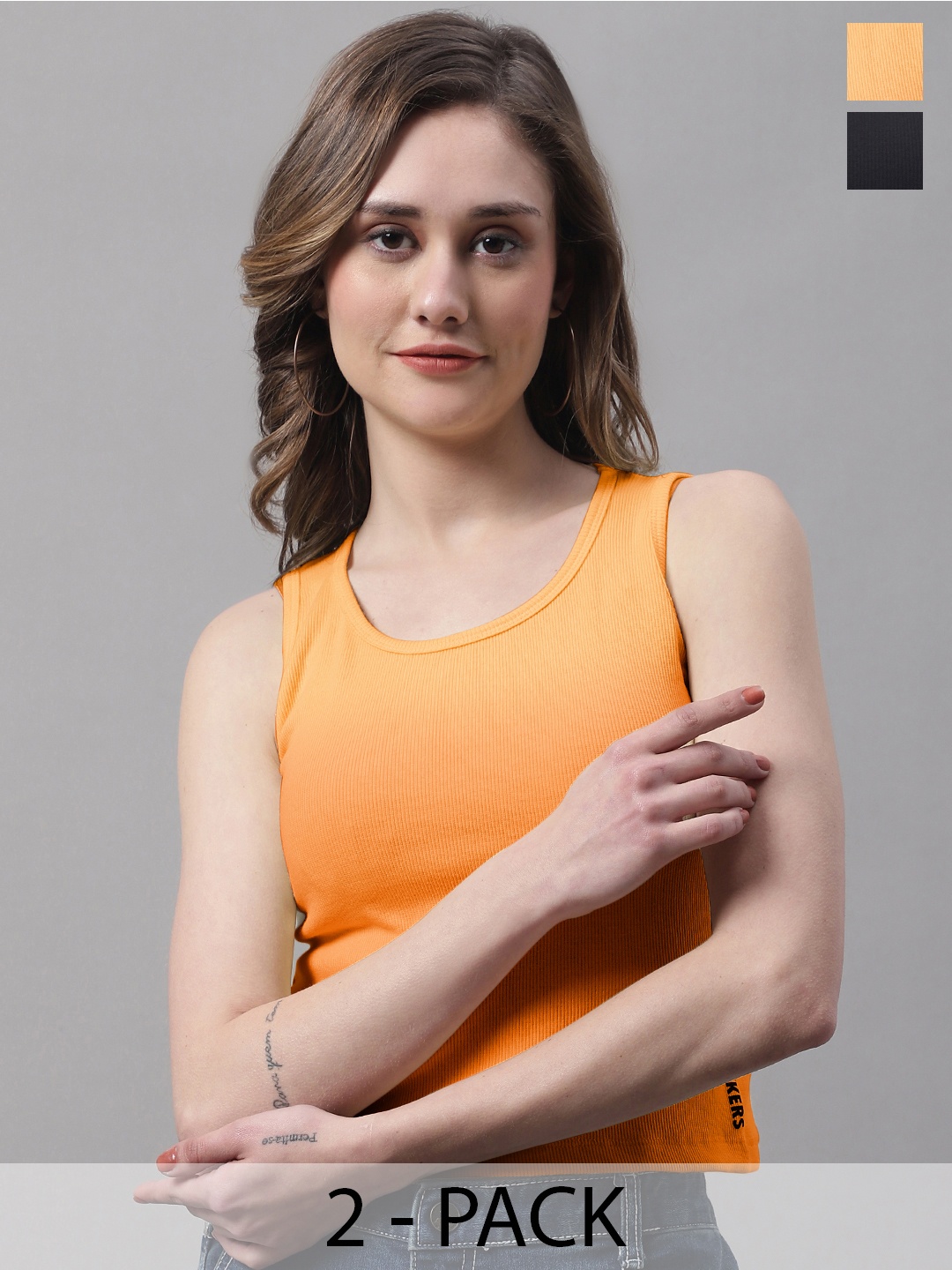 

FBAR Cotton Tank Top, Black