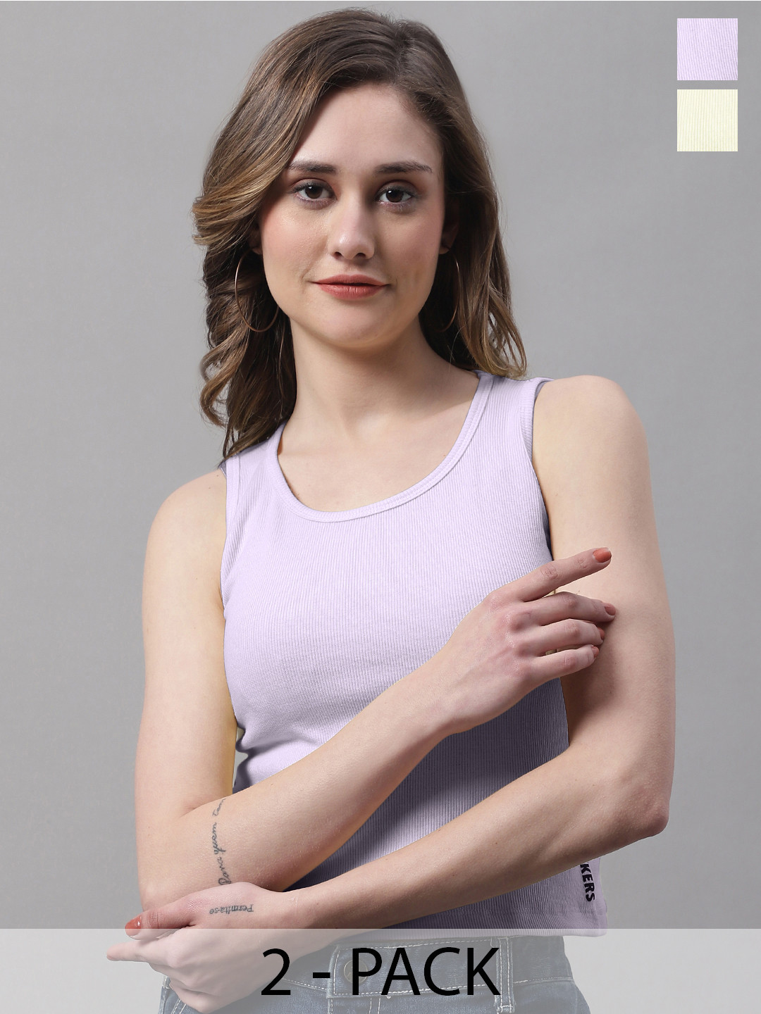 

FBAR Cotton Tank Top, Yellow