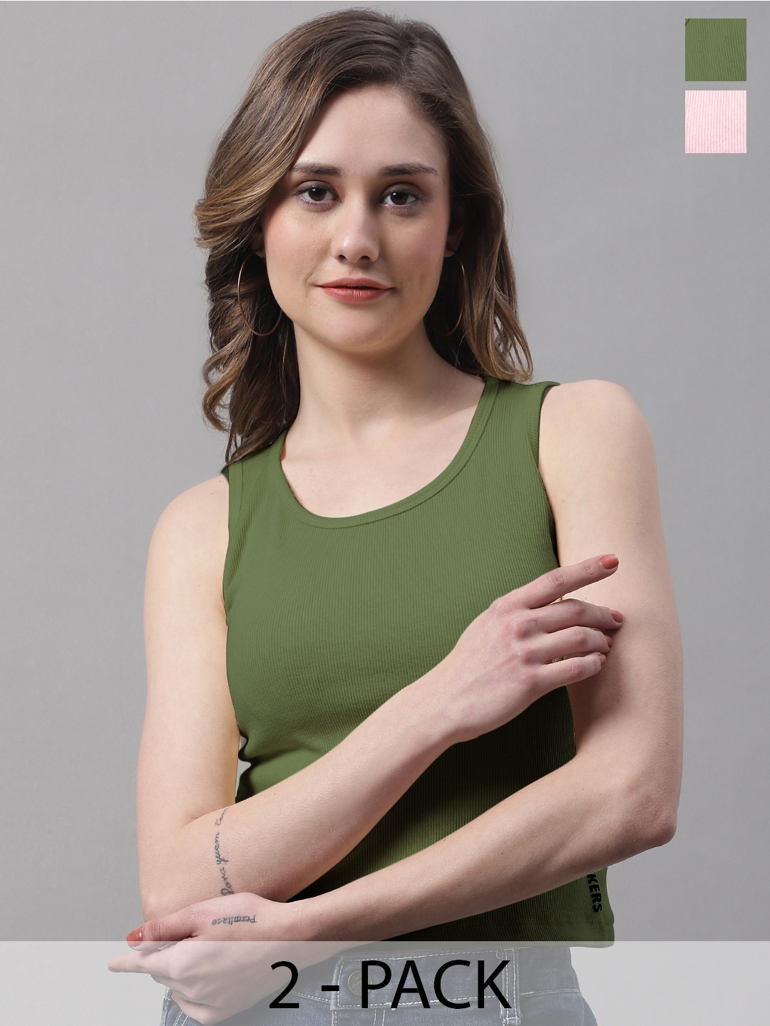 

FBAR Cotton Tank Top, Coral