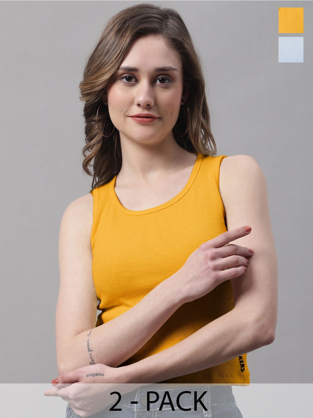

FBAR Cotton Tank Top, Turquoise blue