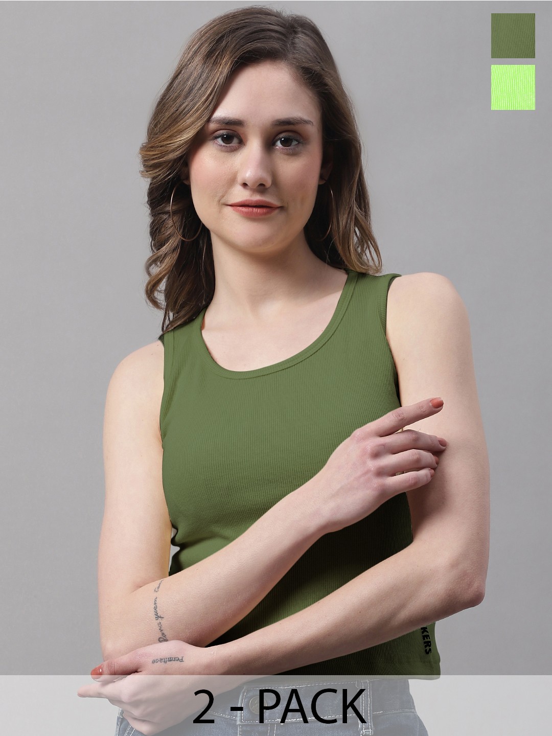 

FBAR Cotton Tank Top, Fluorescent green
