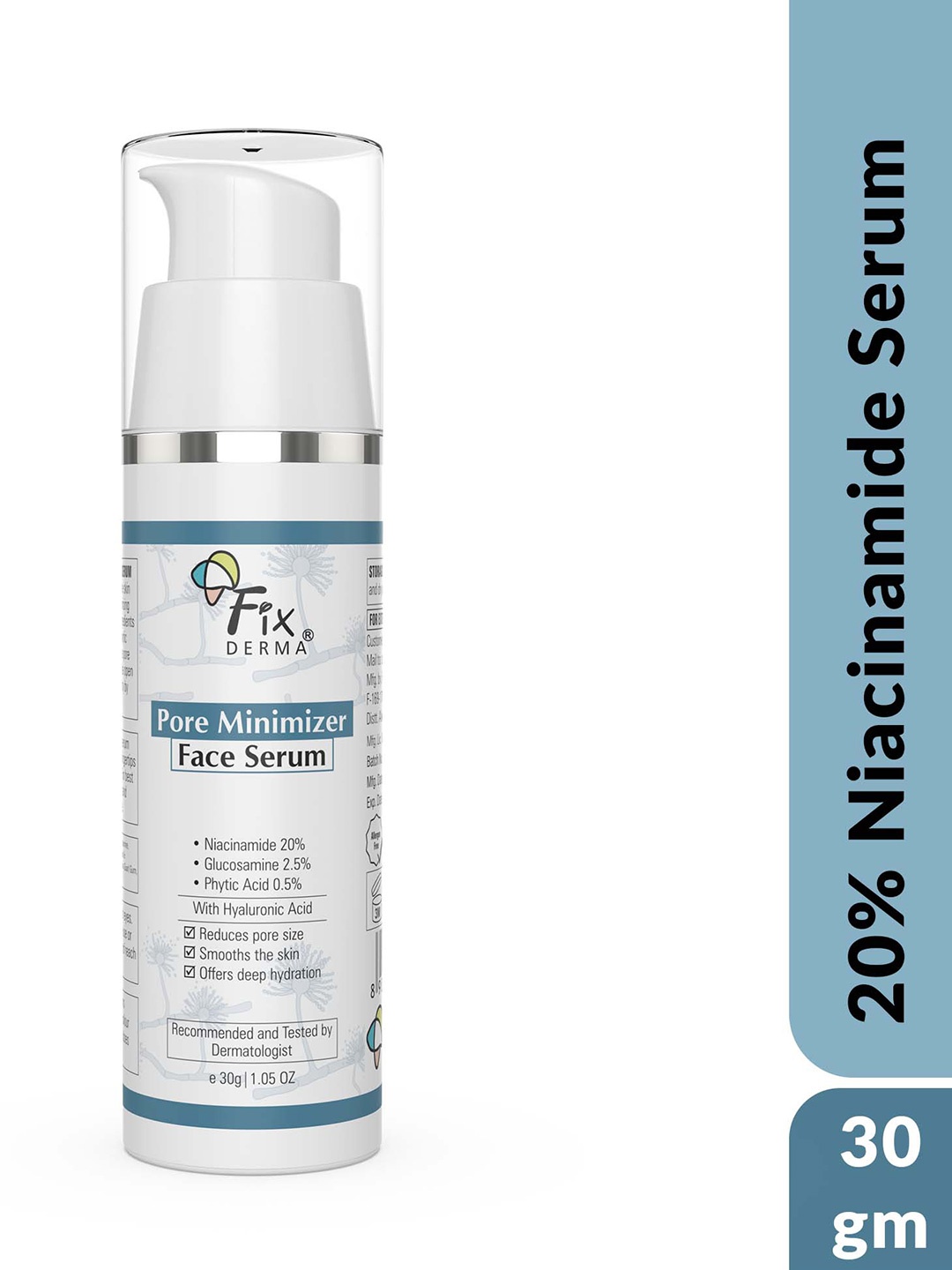 

FIXDERMA Pore Minimizer Face Serum With Niacinamide - 30g, White