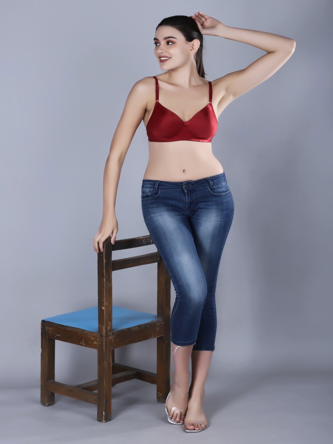 

Sonalvu Bra Full Coverage Lightly Padded, Maroon