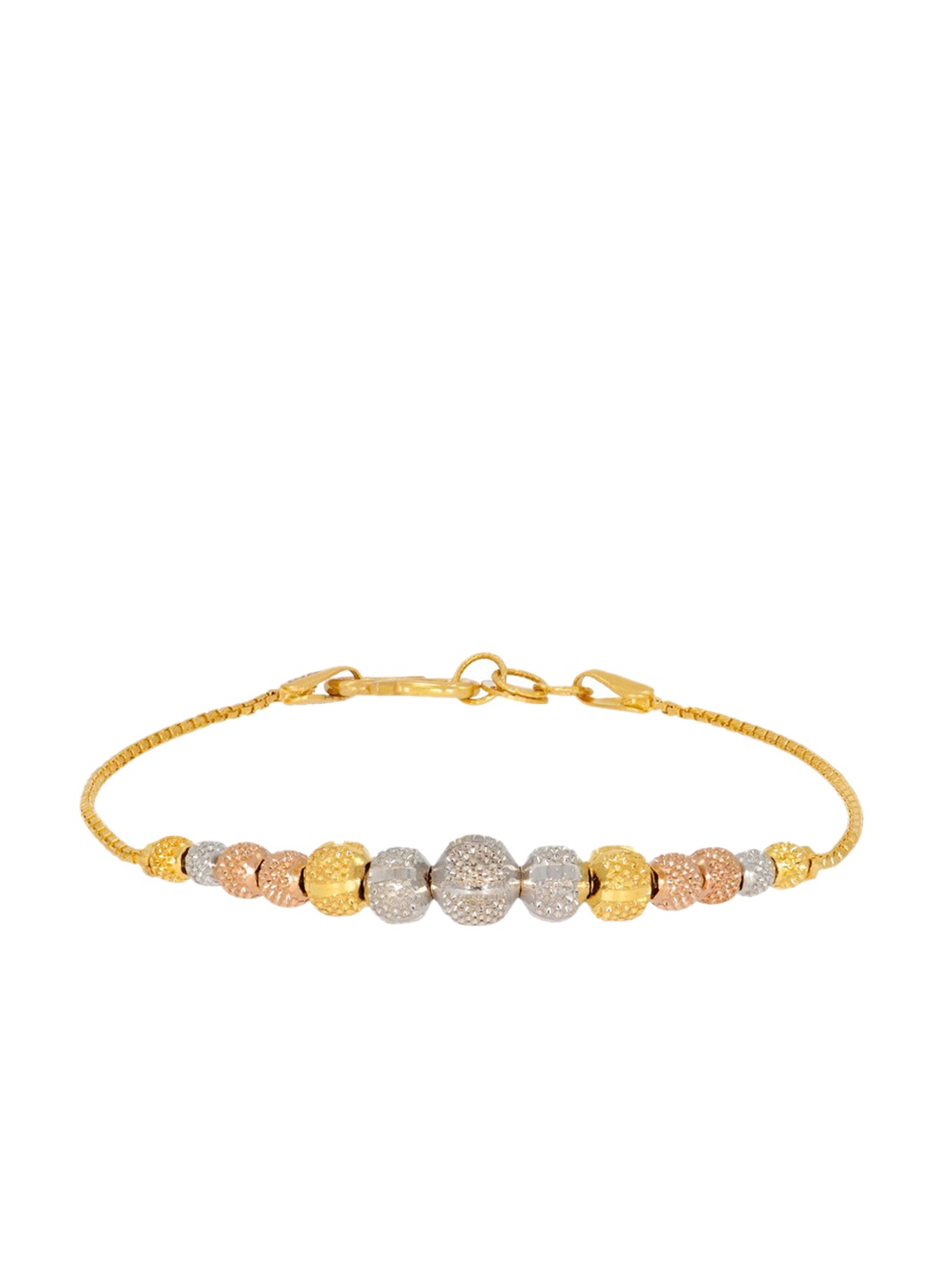

BHIMA 22K Hallmark 916 Purity Yellow Gold Rhodium And Rose Gold Bracelet