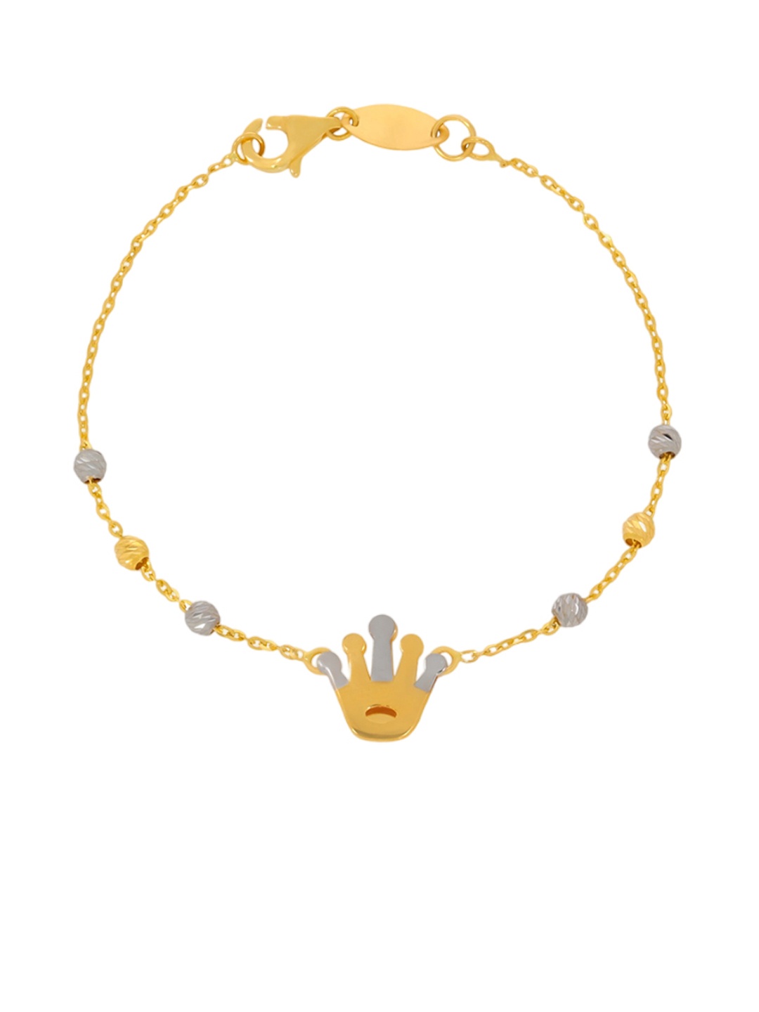

BHIMA 22K Hallmark 916 Purity Yellow Gold Crown Bracelet
