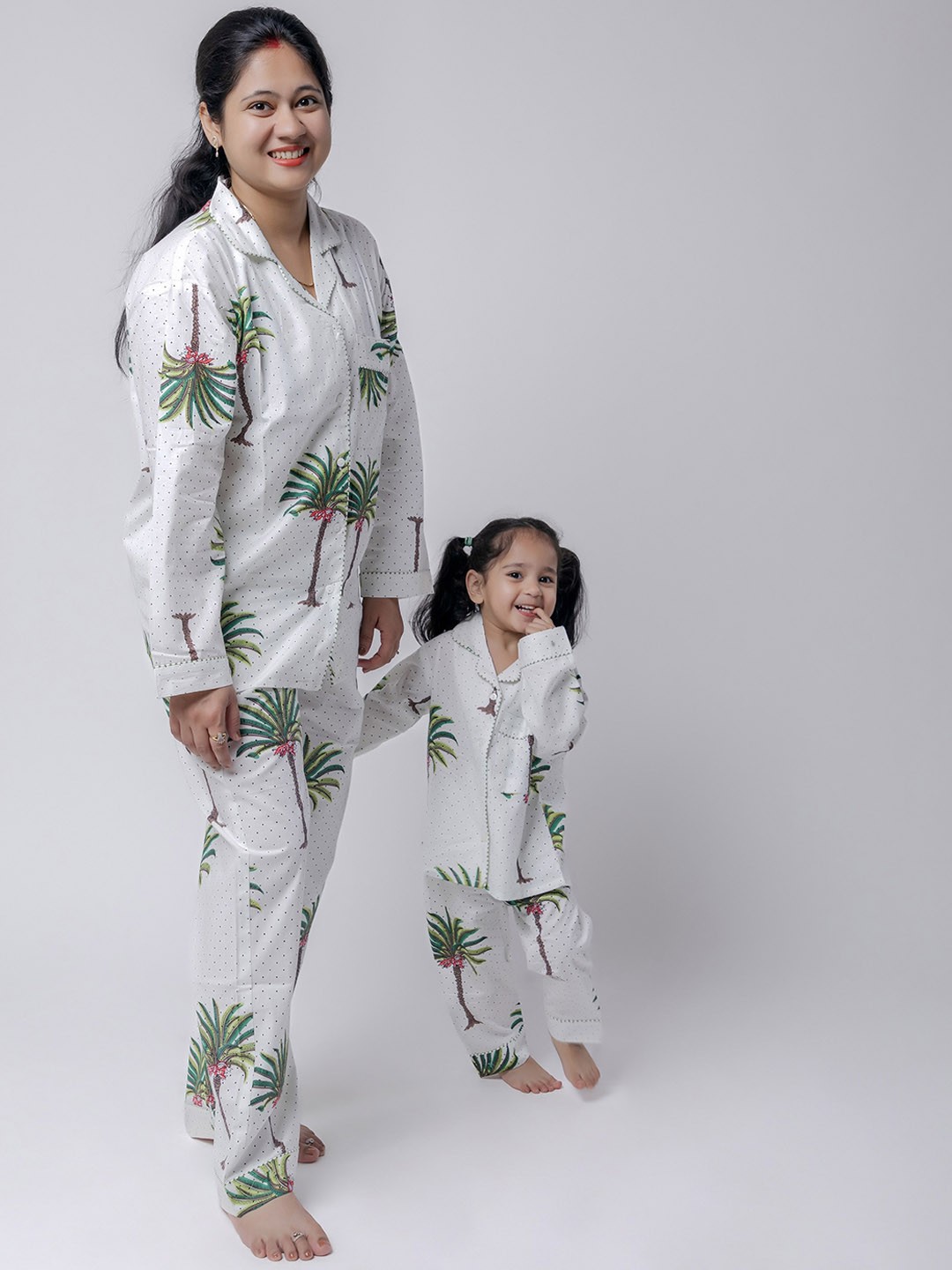 

MASU LIVING Unisex Kids Printed Night suit, White