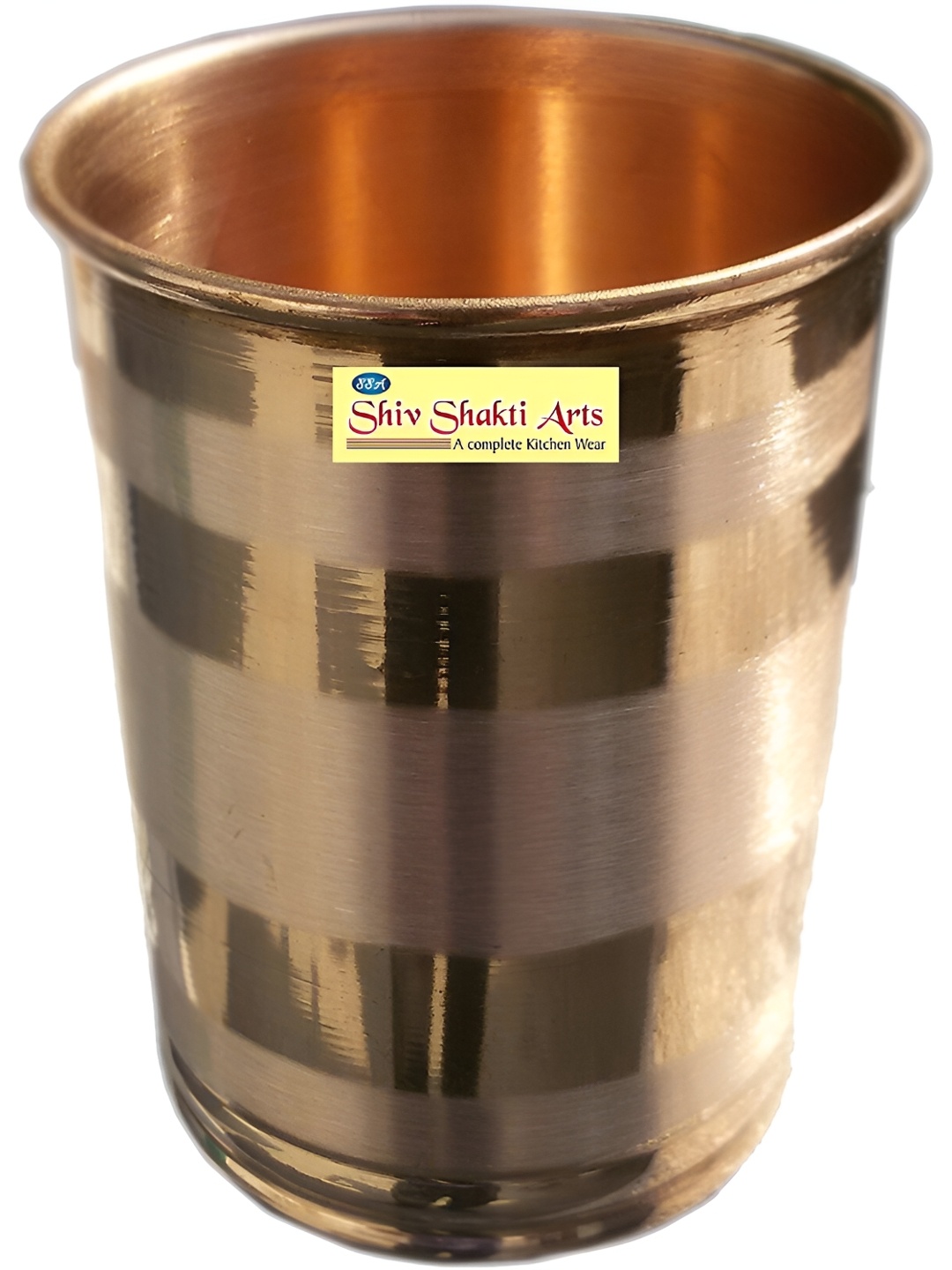 

Shivshakti Arts Brown Copper Water or Juice Glass 200 ml