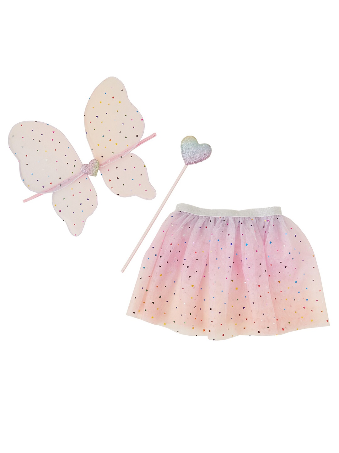 

Accessorize London Girl's Embellished Heart Dress Up Set, Pink