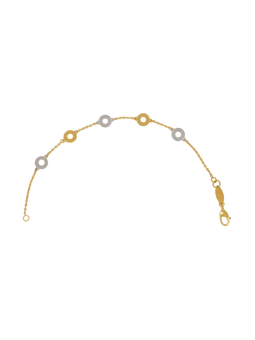 

BHIMA 22K Hallmark 916 Purity Yellow Gold Rhodium Polish Bracelet