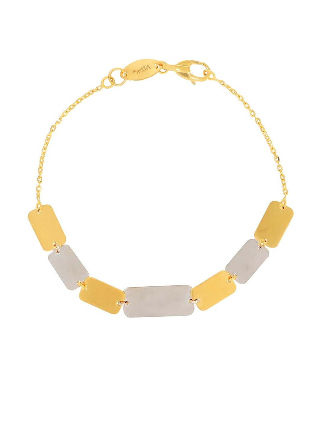 

BHIMA 22K Hallmark 916 Purity Yellow Gold Hanging Bracelet