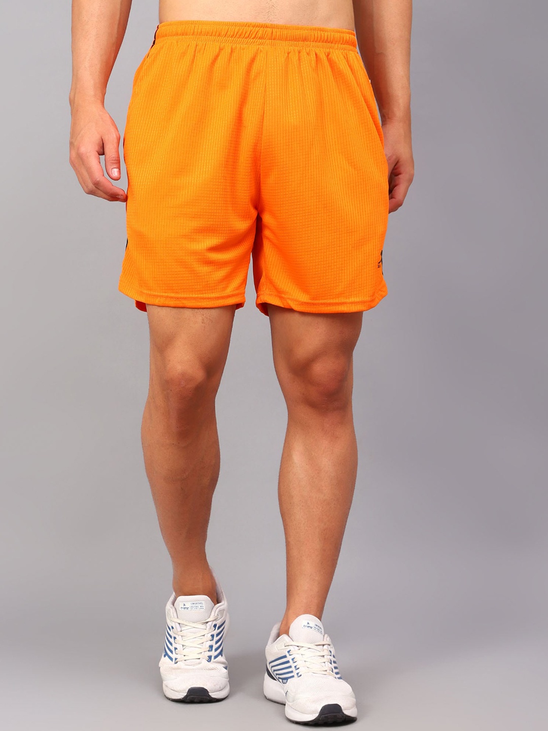 

Shiv Naresh Men Mid-Rise Sports Shorts, Orange