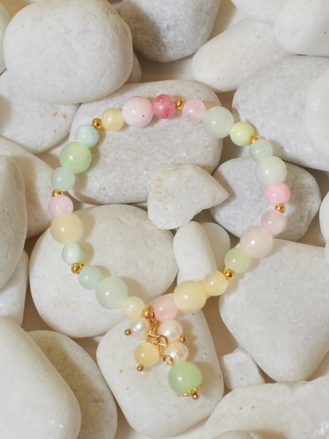 

SALTY Women Crystals Wraparound Bracelet, White