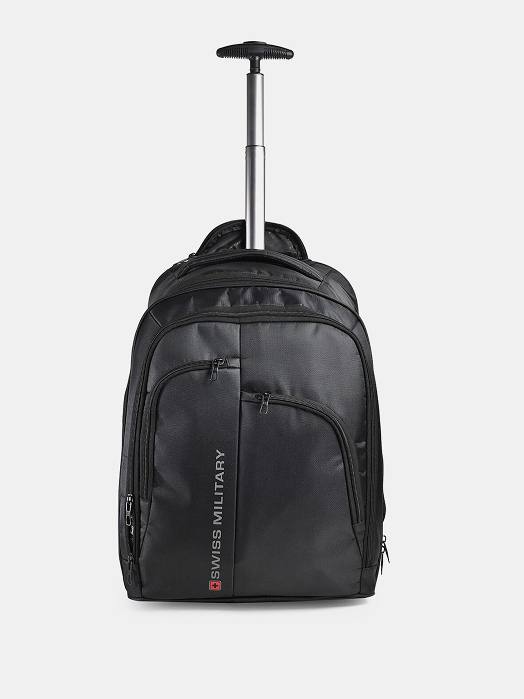 

SWISS MILITARY Unisex Backpack with Compression Straps, Black