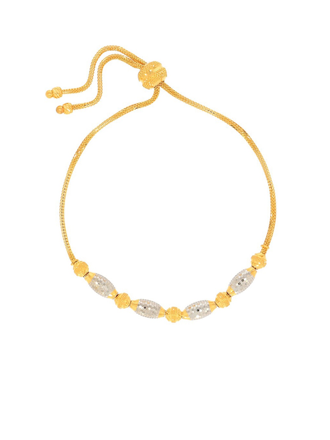 

BHIMA 22K Hallmark 916 Purity Yellow Gold Adjustable Bracelet