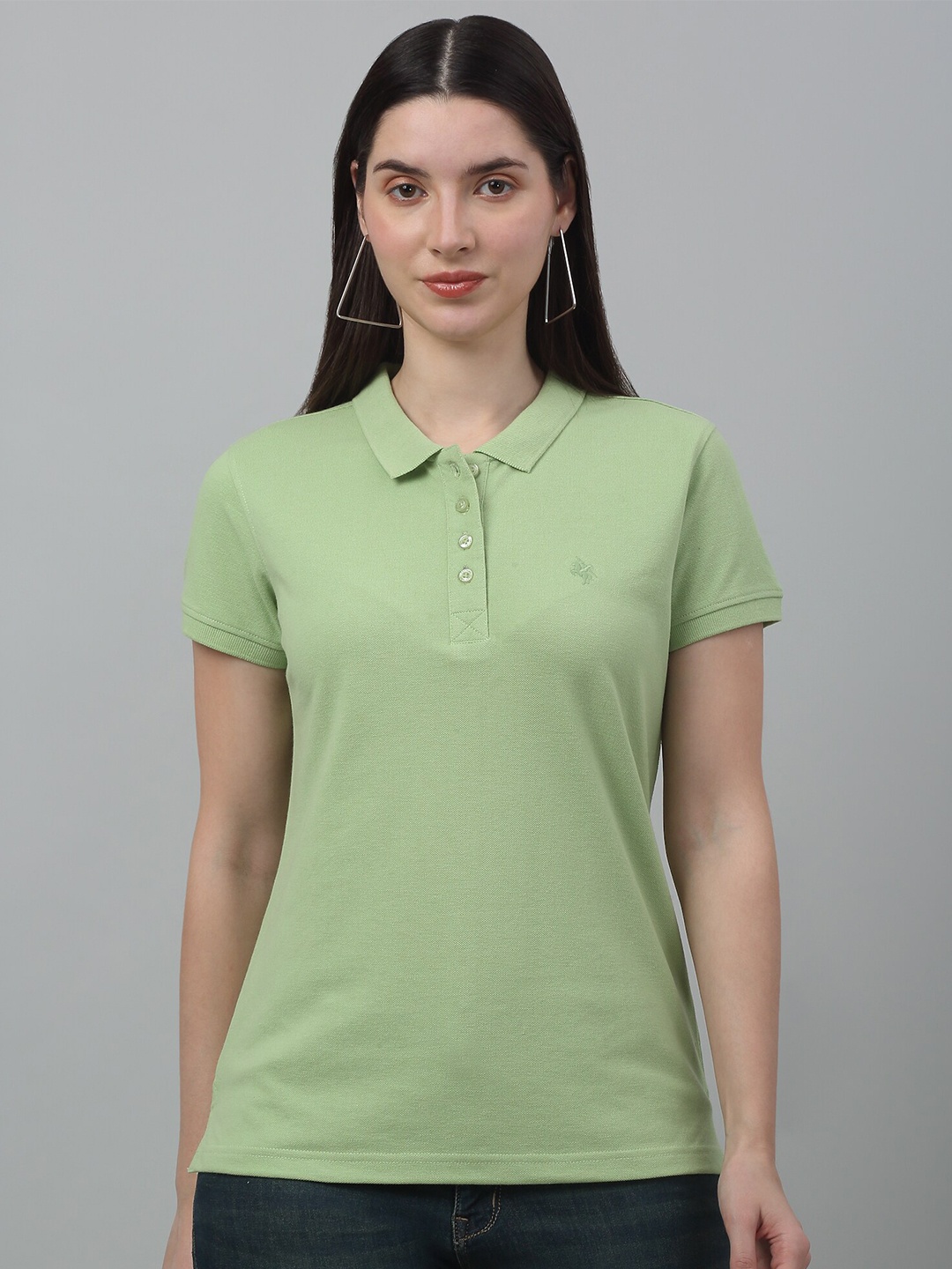 

Cantabil Polo Collar Short Sleeves T-shirt, Green
